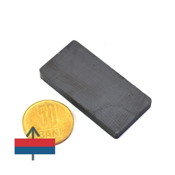Magnet ferita bloc 50 x 25 x 5.6 mm 1