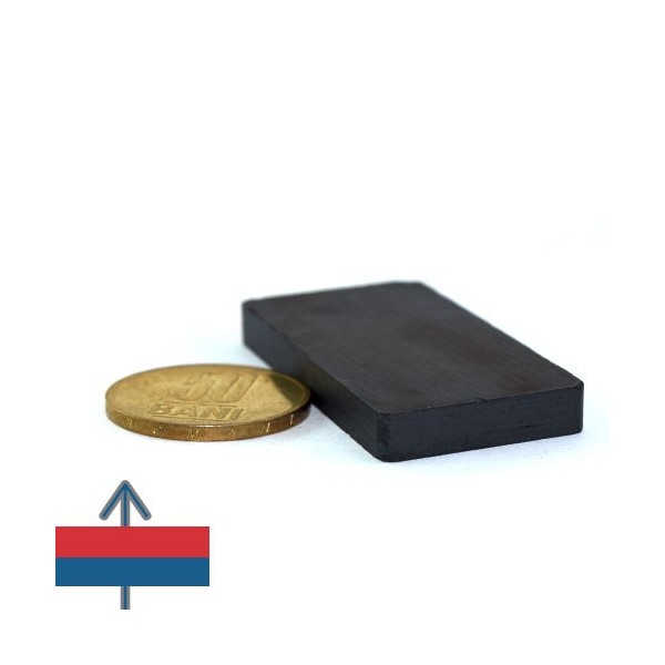 Magnet ferita bloc 50 x 25 x 5.6 mm 2