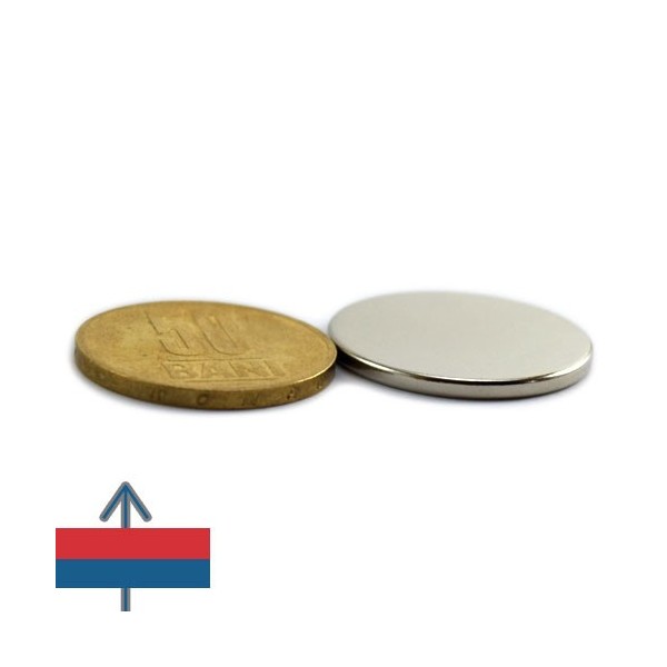Magnet neodim disc 25 x 2 mm 2