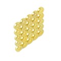Magnet neodim inel 6 x 2 x 2 mm aurit - 25 bucăți