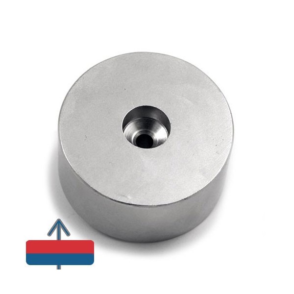 Magnet neodim inel 60 x 06 x 30 mm cu magnetizare