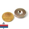 Magnet neodim inel D 25 mm - oală fără carcasă 2