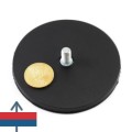 Magnet neodim oala D88 mm cauciucat filet exterior 1