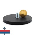 Magnet neodim oala D88 mm cauciucat filet exterior 2