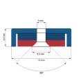 Magnet neodim oala D13 mm C