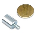 Magnet neodim oala D13 mm cu filet exterior 3