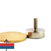 Magnet neodim oala D16 mm cu filet exterior 1 2