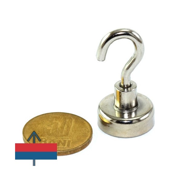 Magnet neodim oala D20 mm cu carlig 5