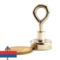 Magnet neodim oala D20 mm cu carlig inelar 2