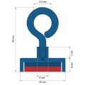 Magnet neodim oala D20 mm cu carlig inelar C