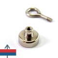 Magnet neodim oala D20 mm cu gat filetat 5