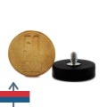 Magnet neodim oala D22 mm cauciucat filet exterior 3