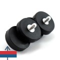Magnet neodim oala D22 mm cauciucat filet exterior 5