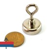Magnet neodim oala D25 mm cu carlig inelar 1