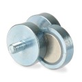 Magnet neodim oală D 25 mm filet exterior - 3 bucăți
