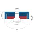 Magnet neodim oala D32 mm C2