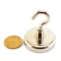 Magnet neodim oala D42 cârlig cu 50 bani