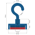 Magnet neodim oala D42 cârlig schema