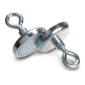 Magnet neodim oală D 42 mm cârlig inelar - două bucăți