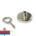 Magnet neodim oală D 42 mm cârlig inelar cu cârligul demontat