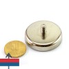 Magnet neodim oala D42 mm cu filet exterior 1