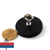 Magnet neodim oală D 43 mm cauciucat cu cârlig inelar 2