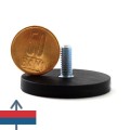 Magnet neodim oala D43 mm cauciucat cu filet exterior 3