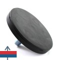 Magnet neodim oala D43 mm cauciucat cu filet exterior 6