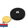 Magnet neodim oala D43 mm cauciucat cu gat filet interior 1