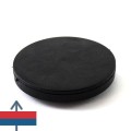 Magnet neodim oala D43 mm cauciucat cu gat filet interior 3