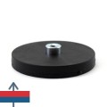 Magnet neodim oala D43 mm cauciucat cu gat filet interior 4