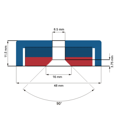 Magnet neodim oala D48 mm C
