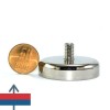Magnet neodim oala D48 mm cu filet exterior 1 2