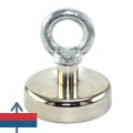 Magnet neodim oala D60 mm cu carlig inelar 2