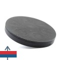 Magnet neodim oala D66 mm cauciucat cu filet exterior 5