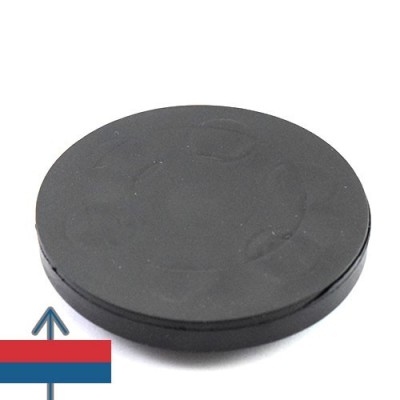 Magnet neodim oala D66 mm cauciucat gat filetat interior 4
