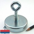 Magnet neodim oala D75 mm cu cârlig inelar cu guler