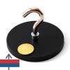 Magnet neodim oala D88 mm cauciucat carlig 1