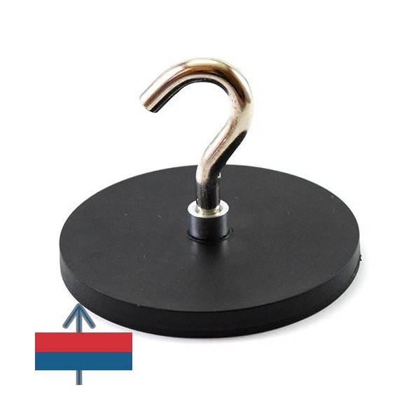 Magnet neodim oala D88 mm cauciucat carlig 5