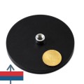 Magnet neodim oala D88 mm cauciucat gat filet interior 1