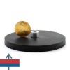 Magnet neodim oala D88 mm cauciucat gat filet interior 1 2