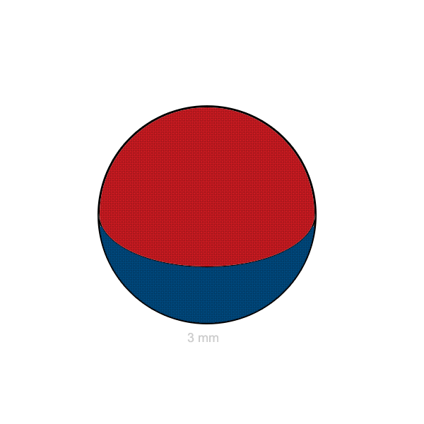 Magnet neodim sfera 03 mm C