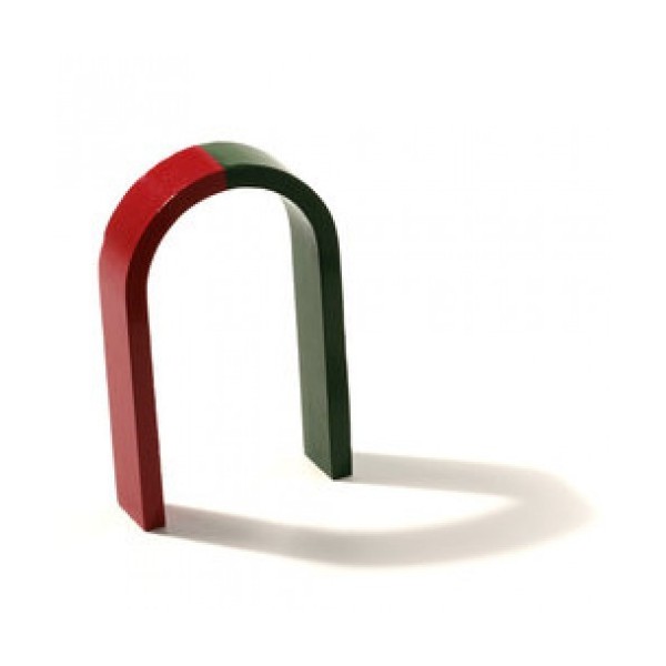 Magnet didactic sub formă de potcoavă mare 100 x 63 mm AlNiCo