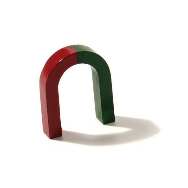 Magnet didactic sub formă de potcoavă mică 50 x 40 mm AlNiCo