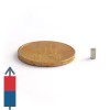 Magnet neodim bloc 2 x 2 x 4 mm - N42 cu magnetizare