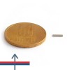 Magnet neodim bloc 5,85 x 1,5 x 0,45 mm - N48H cu magnetizare