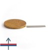 Magnet neodim bloc 20 x 4 x 0,5 mm - N35 cu magnetizare
