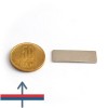 Magnet neodim bloc 30 x 10 x 1 mm - N45 cu magnetizare