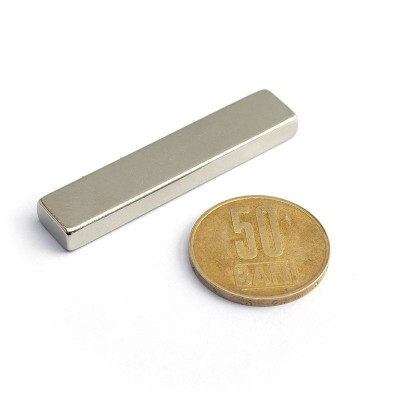 Magnet neodim bloc 50 x 10 x 5 mm - N45 orizontal