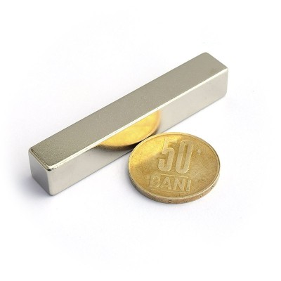 Magnet neodim bloc 50 x 10 x 10 mm - N45 orizontal